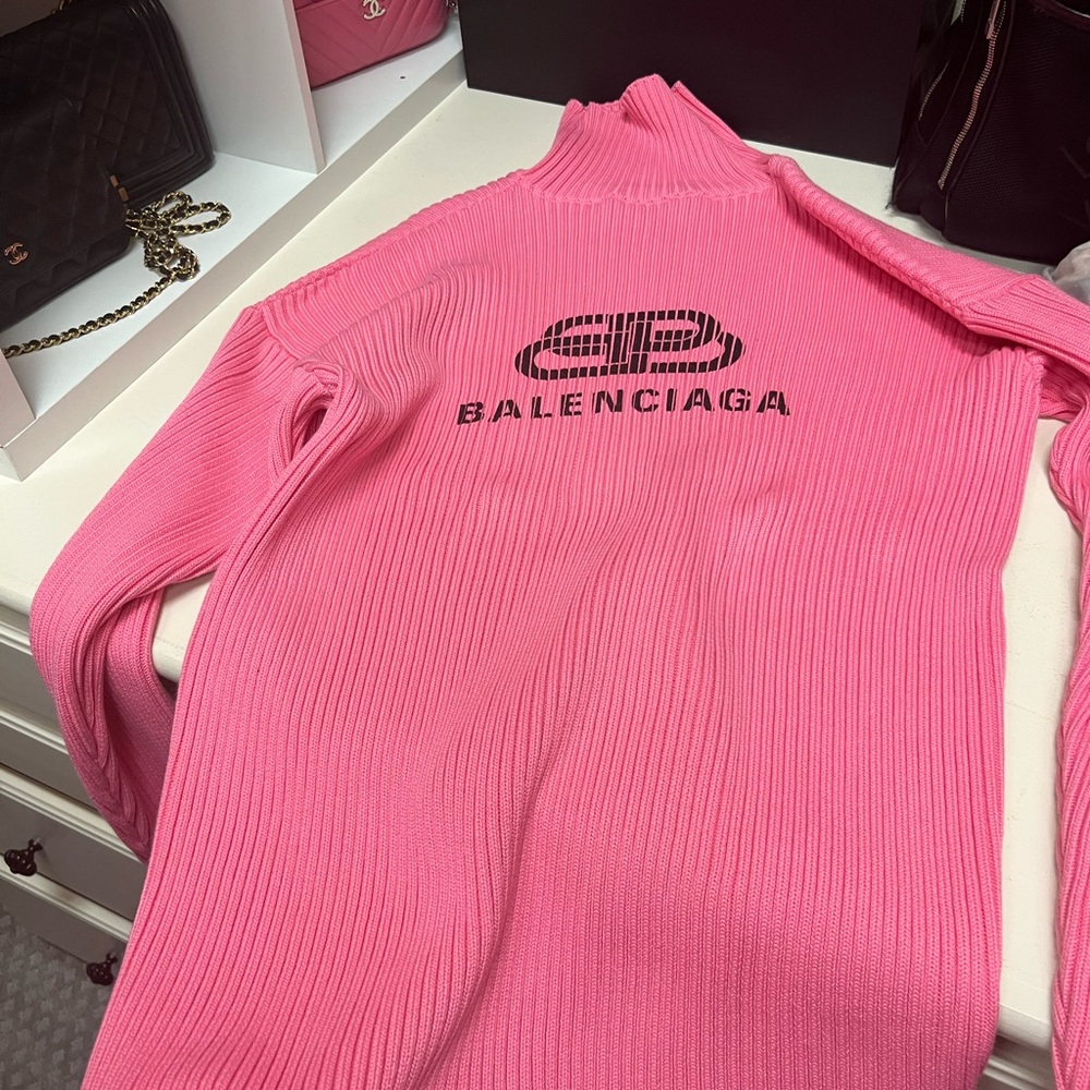 Pink balenciaga sweater